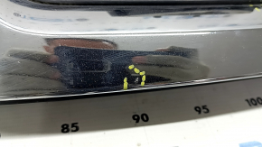 Nissan Rogue 16-17 radiator grille without camera, without radar, broken fasteners, cracks, bumps, sand