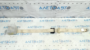 Rear left seat belt for Toyota Camry V55 15-17 USA, beige, needs cleaning, broken fastener