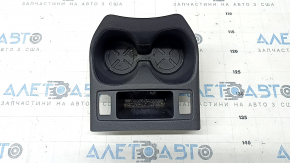 Black central cup holder for Nissan Rogue 14-17, for heated seats, scratches