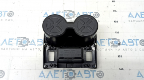Black central cup holder for Nissan Rogue 14-17, for heated seats, scratches