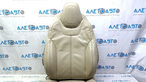 Tesla Model S 12-20 passenger seat upholstery beige leather
