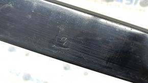 Upper front bumper molding for Nissan Rogue 17-20, gloss black, pressed, dented fastening, scratches, sand