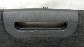 Rear trunk floor of a Nissan Rogue 14-20, black, for 2 rows, scratches