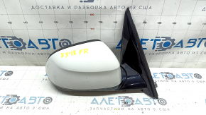 Right side mirror assembly for BMW X3 G01 18-22, 5 pins, turn signal, auto-dimming, white