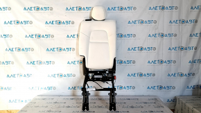 Rear seats, 2nd row, upper right, Tesla Model Y 20-25, leather, white, heated, with headrest, dry-cleanable