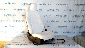 Tesla Model Y 20-25 passenger seat with airbag, electric, white leather, heated, scratches, dry cleanable
