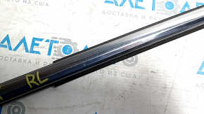 Door-glass molding, center rear left, Lincoln MKX 16-18, chrome, worn