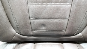 BMW X3 G01 18-21 passenger seat upholstery, Vernasca Mokka brown leather, heated, dented leather, scuffed