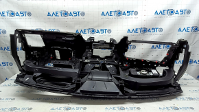 Front dashboard with Airbag BMW X3 G01 18-21 black, with projection, with steering column frame, light and deflector control