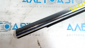 Door-glass molding, center front left, Cadillac ATS 13-18, chrome, worn