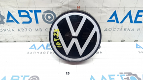 Volkswagen ID.4 23-25 radiator grill emblem with backlight, minor scratches, broken mount