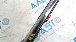 Door-glass molding, center rear right, Toyota Avalon 13-18, chrome, scuffed