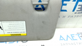 Right sun visor for BMW i3 14-21, gray, without hook, without backlight, dry-cleanable