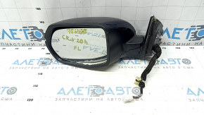 Left side mirror assembly for Honda CRV 17-22, 9 pins, turn signal, BSM, heated, blue