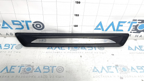 Front left outer door sill trim for BMW 3 Series F30 12-18, black with chrome, scratches