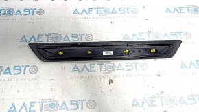 Front left outer door sill trim for BMW 3 Series F30 12-18, black with chrome, scratches