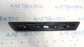Front right outer door sill trim for BMW 3 Series F30 12-18, black with chrome, scratches, nicks
