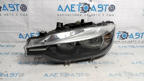 Left front headlight assembly BMW 3 F30 16-18 halogen, sand
