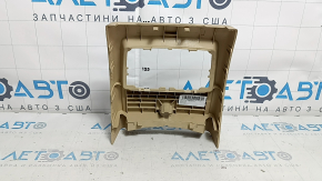 Rear center console trim for BMW 3 F30 12-18 beige venetobeige, for deflector and cigarette lighter