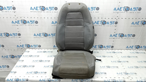 Driver's seat upholstery for Honda CRV 17-22, gray leather, perforated, heated, water-resistant, dry-cleanable