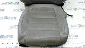 Driver's seat upholstery for Honda CRV 17-22, gray leather, perforated, heated, water-resistant, dry-cleanable