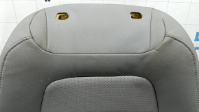 Driver's seat upholstery for Honda CRV 17-22, gray leather, perforated, heated, water-resistant, dry-cleanable