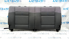 Rear seat cover 2nd row upper part BMW i3 14-18 combined gray, cloth, blue stitching, 2 parts