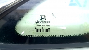 Rear right window, blind glass, Honda Insight 19-22, chrome, scratches on chrome