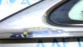 Rear right window, blind glass, Honda Insight 19-22, chrome, scratches on chrome