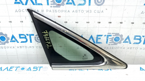 Rear left window, blind glass, Honda Insight 19-22, chrome, scratches on chrome