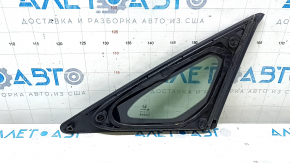 Rear left window, blind glass, Honda Insight 19-22, chrome, scratches on chrome