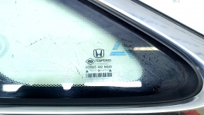 Rear left window, blind glass, Honda Insight 19-22, chrome, scratches on chrome