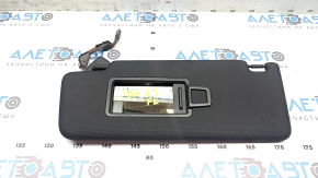 Left sun visor for Volkswagen ID.4 23-25, black, with backlight, without hook