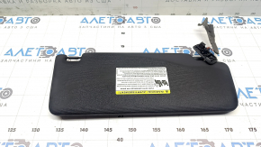 Left sun visor for Volkswagen ID.4 23-25, black, with backlight, without hook