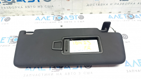 Right sun visor for Volkswagen ID.4 23-25, black, with backlight, without hook