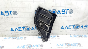 Right front bumper grille for Volkswagen ID.4 23-25, black, with parking sensors