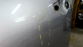 Bare front left door Honda Insight 19-22 silver NH-830M, dented
