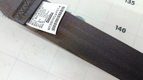 Honda CRV 17-22 passenger seat belt with tensioner, gray, water damaged (does not retract), dry cleanable