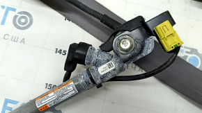 Honda CRV 17-22 passenger seat belt with tensioner, gray, water damaged (does not retract), dry cleanable