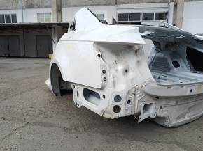 Quarter wing rear left Audi A4 B9 17-20 on the body, white
