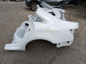 Quarter wing rear left Audi A4 B9 17-20 on the body, white