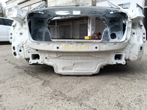 Rear panel for Audi A4 B9 17-20, 2 parts, on the body, white