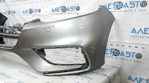 Honda Insight 19-22 front bumper, silver, scratches, crack in mount