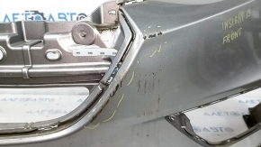 Honda Insight 19-22 front bumper, silver, scratches, crack in mount