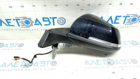 Left side mirror assembly for BMW i3 14-21, 3+2 pins, heated, turn signal, auto-dimming, black, sand, dried out seal