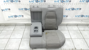 Left rear seat for Honda CRV 20-22, gray leather, perforated, dry clean, dented, water damage