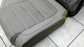 Right rear seat for Honda CRV 20-22, gray leather, perforated, dry clean, dented, water damage