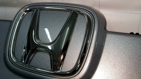 Honda Insight 19-22 trunk lid trim with emblem, broken fasteners, scratches on the emblem