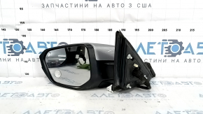 Left side mirror assembly for Honda Insight 19-21, 5-pin, heated, silver, sand
