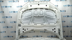 Audi A4 B9 17-20 steel hood, white LY9C, dented